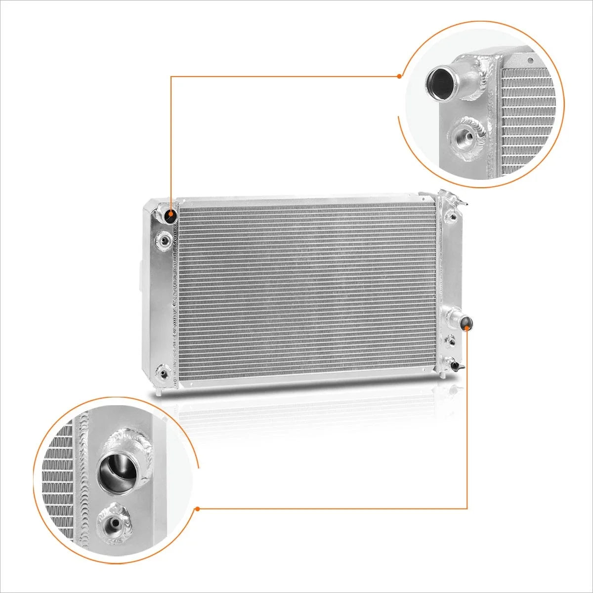 3-Row Aluminum Core Racing Radiator for S10 Blazer/Jimmy/Sonoma (1996–2005)