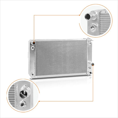 3-Row Aluminum Core Racing Radiator for S10 Blazer/Jimmy/Sonoma (1996–2005)