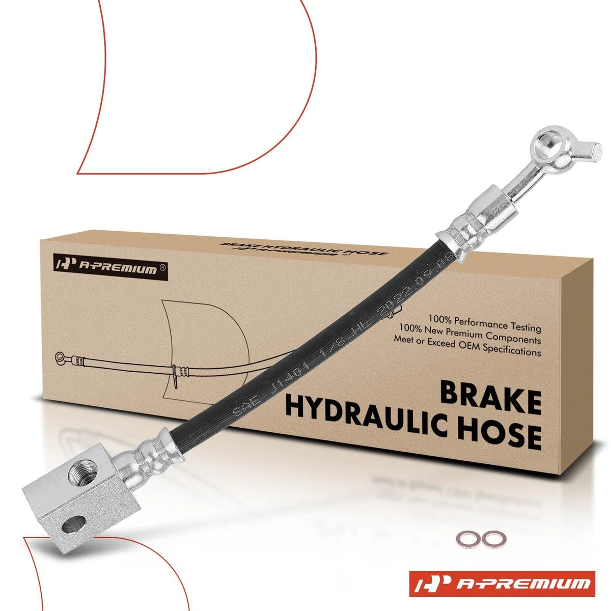 Front Left Outer Brake Hydraulic Hose for Infiniti EX35 (2008–2012)