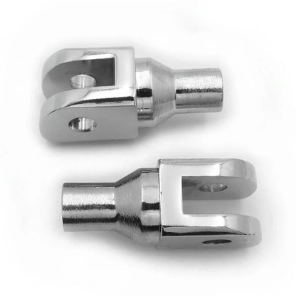 Chrome Footpeg Footrest Adapter for Harley FXBB FXBR FXBRS FXLR 2018-2023