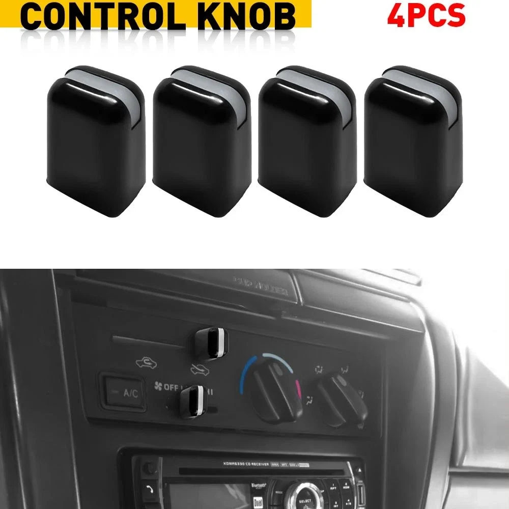 Set of 4 Heater Control Knobs for Toyota 4Runner, Land Cruiser, Tacoma, Corolla
