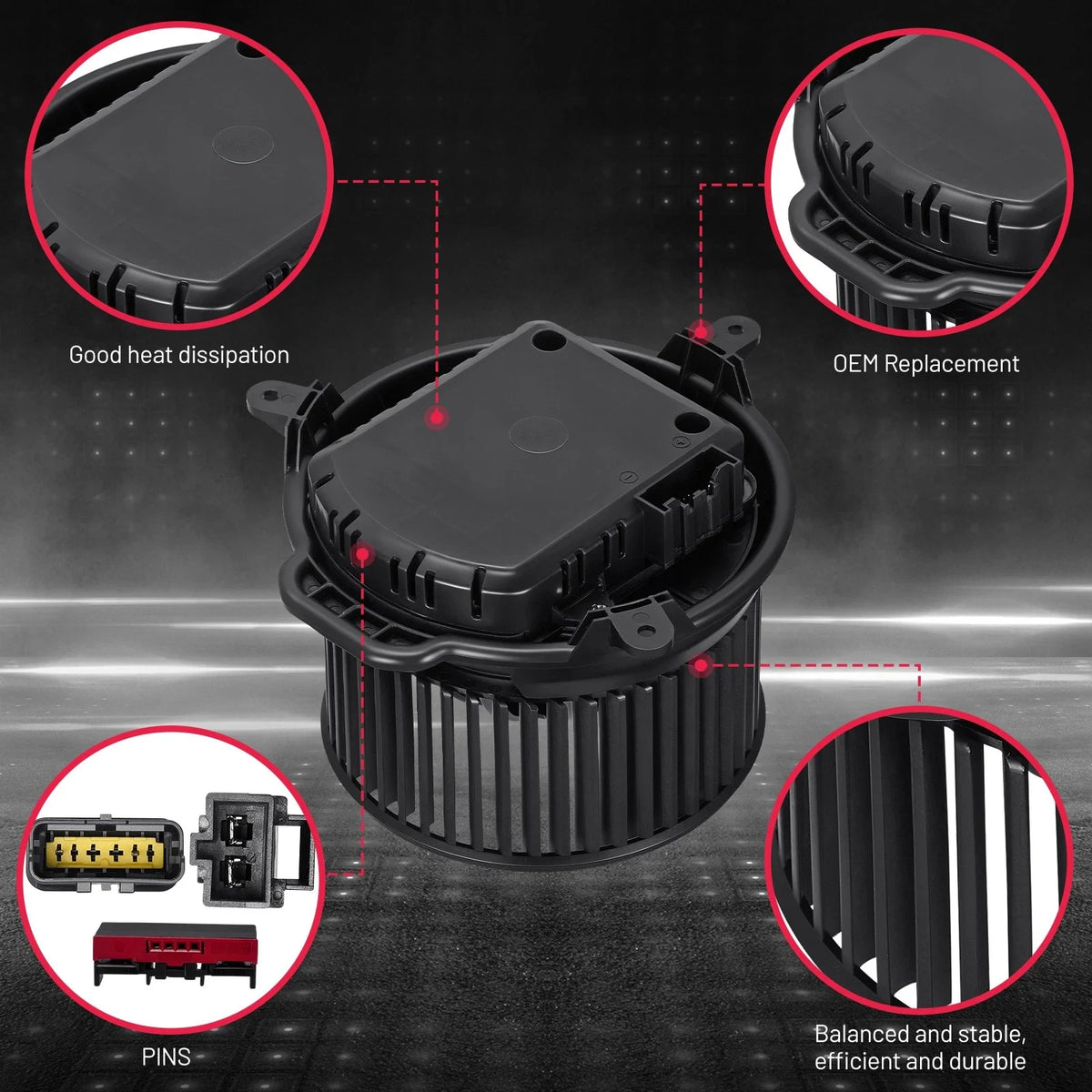A/C Blower Motor Fan for Freightliner M2 100 6.4L (2003–2005)