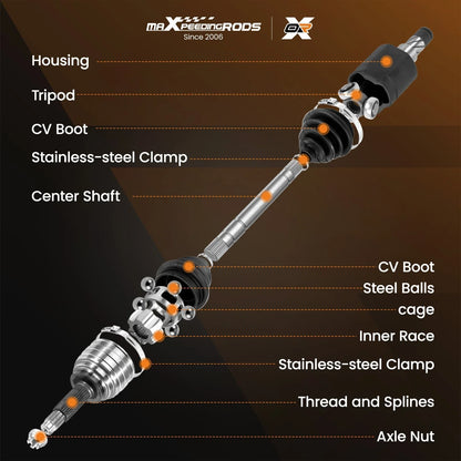 CV Axle Shaft (Front Driver Left) for Audi