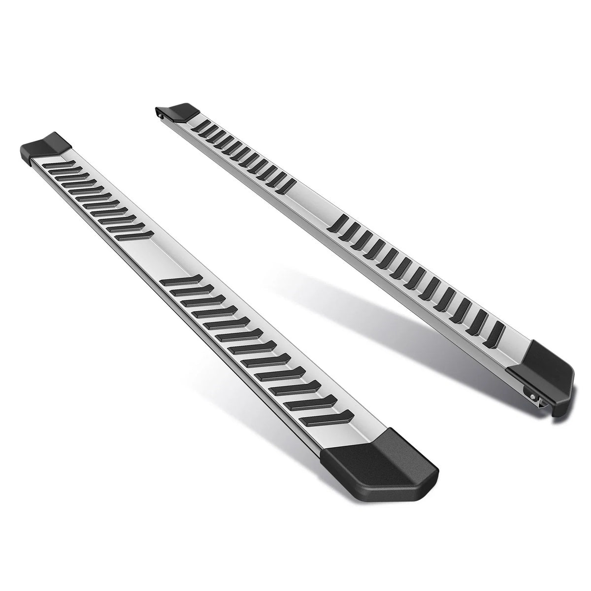 Set of 2 Chrome Step Nerf Bars for Ford F150/F250/F350 Crew Cab (2015–2021)