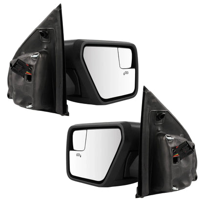 Set of 2 Power Heated Side View Mirrors for Ford F-150 (2021–2024) w/Turn Light