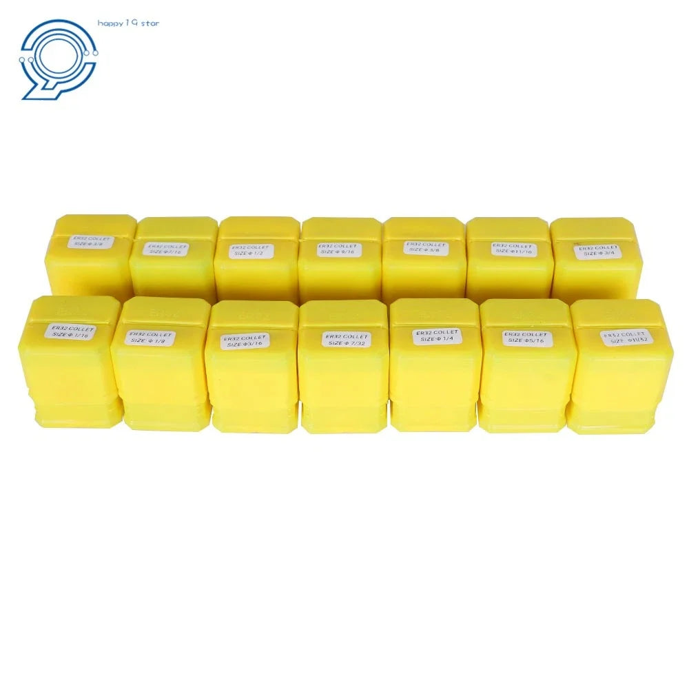 14Pcs ER32 Spring Collet Set for CNC Milling Lathe Machine