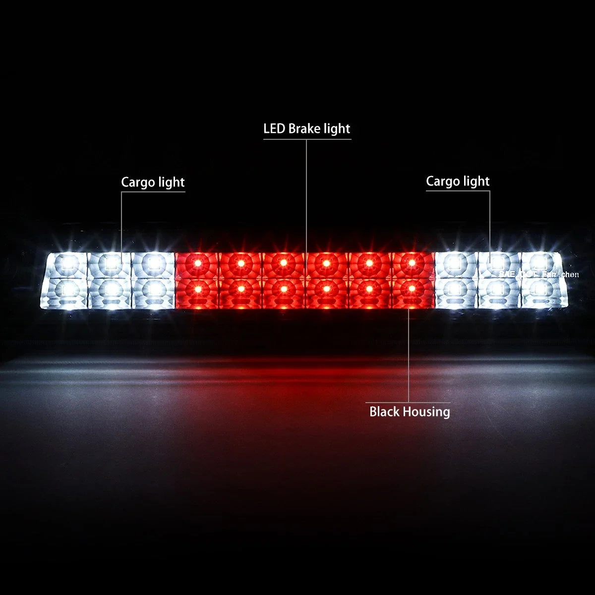 Dual Row LED Third Tail Brake Light for Colorado Canyon (2015–2018)