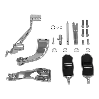 Mid Control Shifter Lever Footpegs for Harley Sportster (2014-2022) Chrome