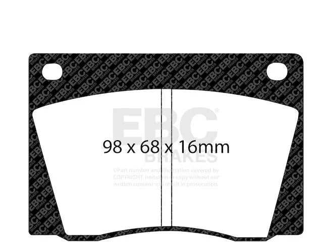 Front Brake Pad Set KZ495QY for Jaguar XJ6 (1972-1973)