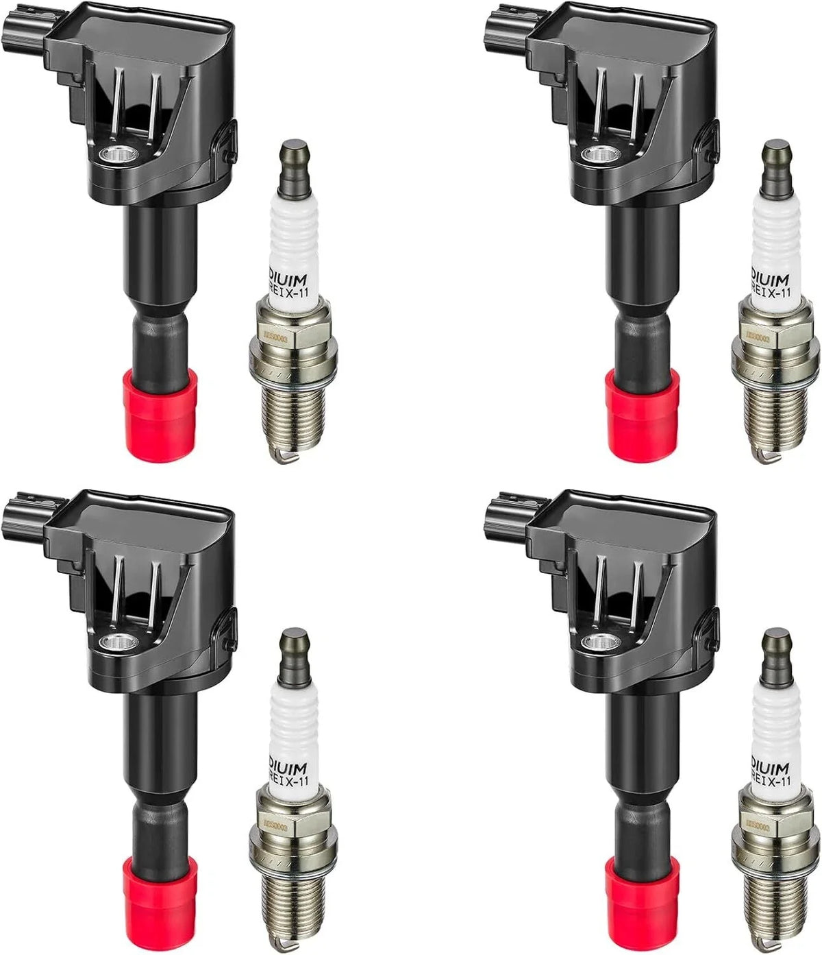 4 Ignition Coils and Spark Plugs for Honda Fit (2007-2008) UF581