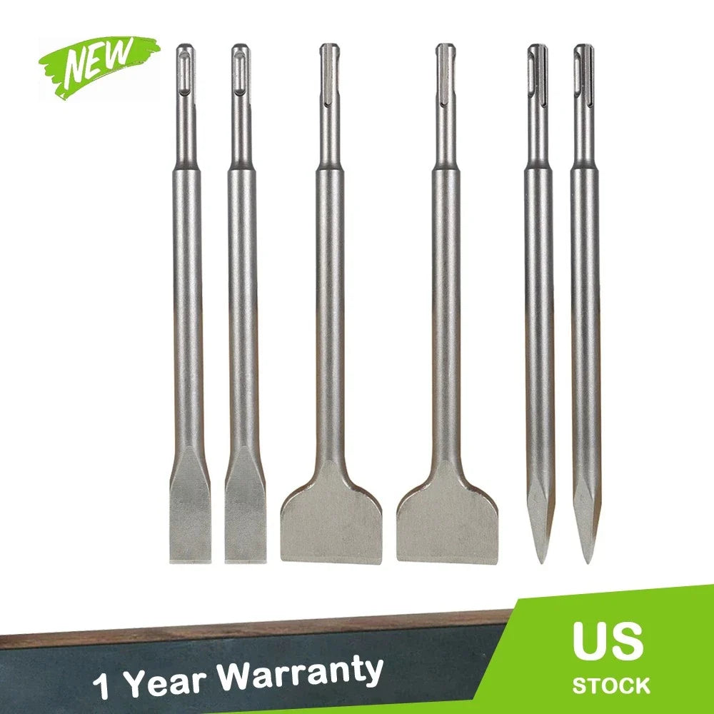Set of 6 Concrete Drill Bits for Various Applications