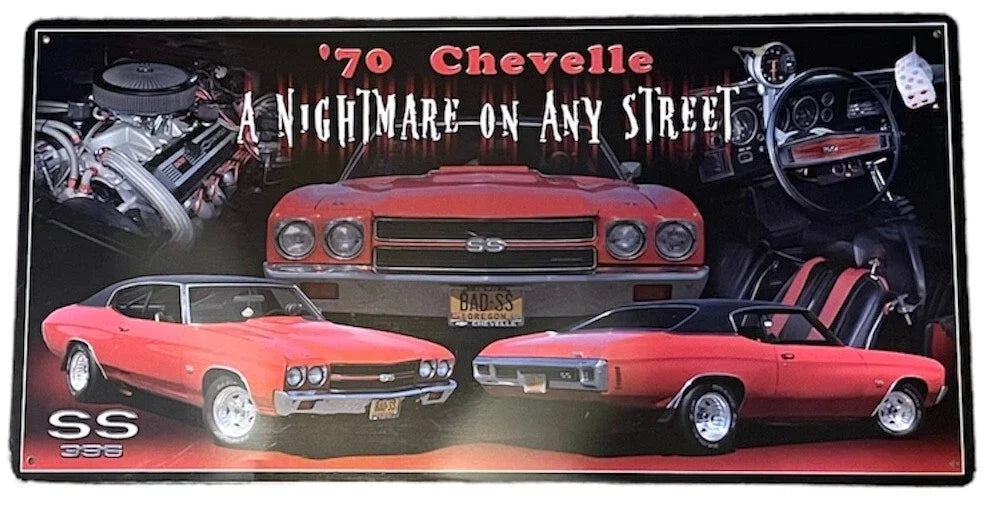 Metal Sign for 1970 Chevelle 396 SS