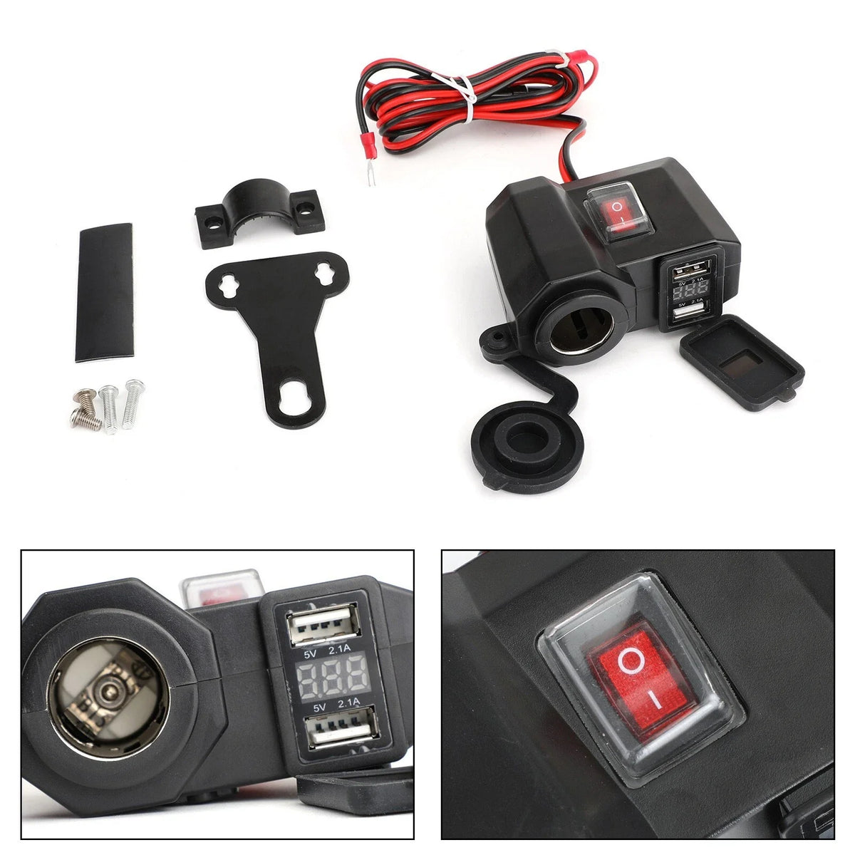 Power Adapter Socket (Waterproof) for Motorcycles