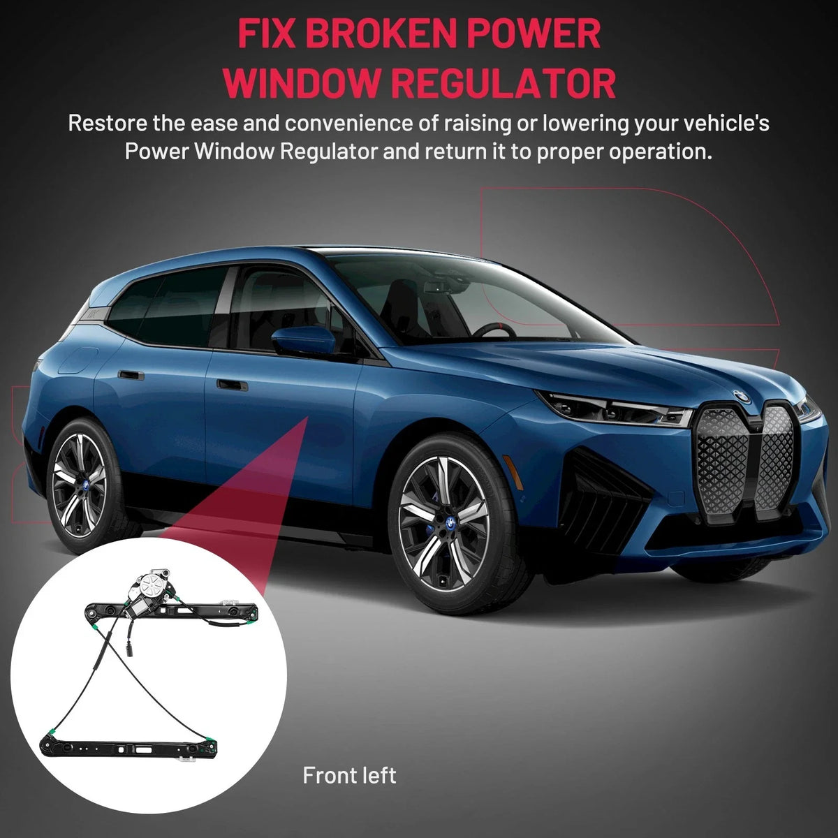 Regulator with Motor for Power Window - BMW 325xi 2001-2005