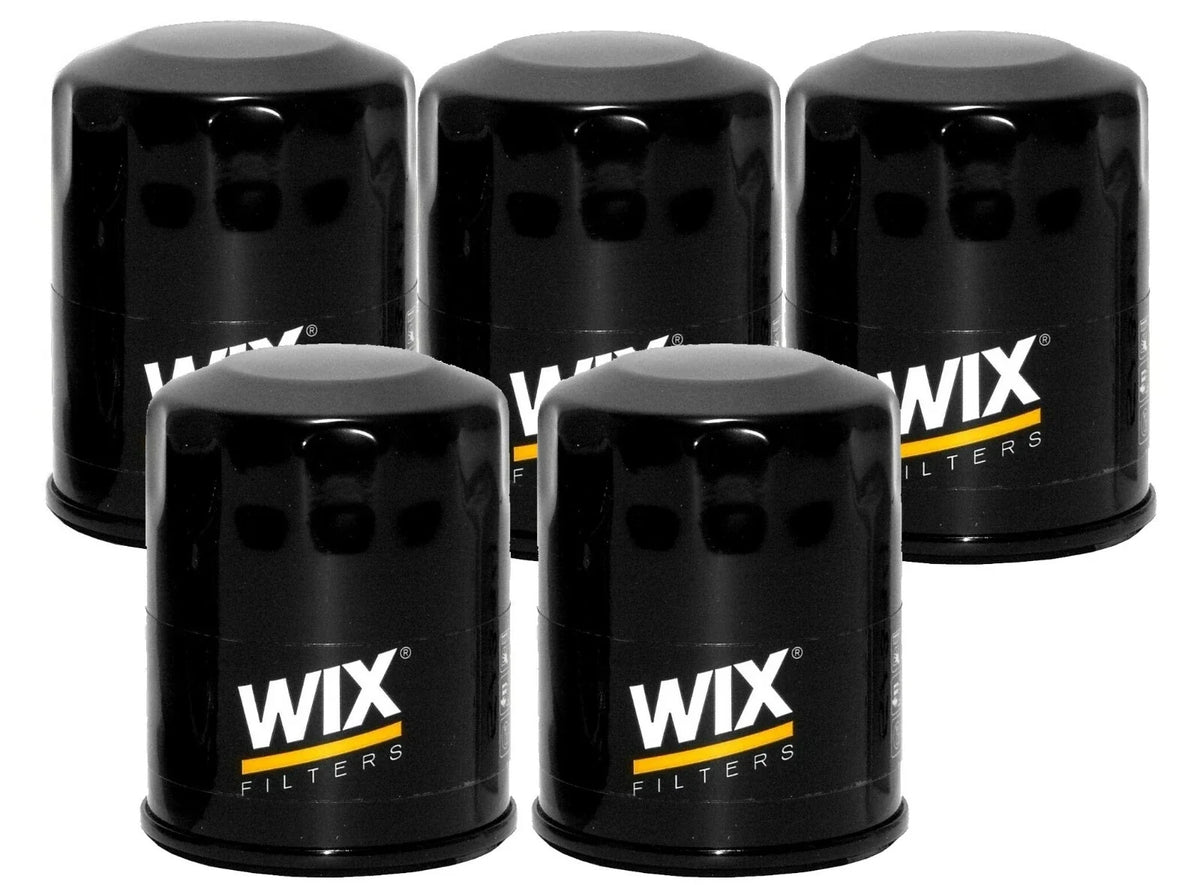 Set of 5 WIX Engine Oil Filters for Chrysler Dodge Eagle Ford Mazda Mitsubishi