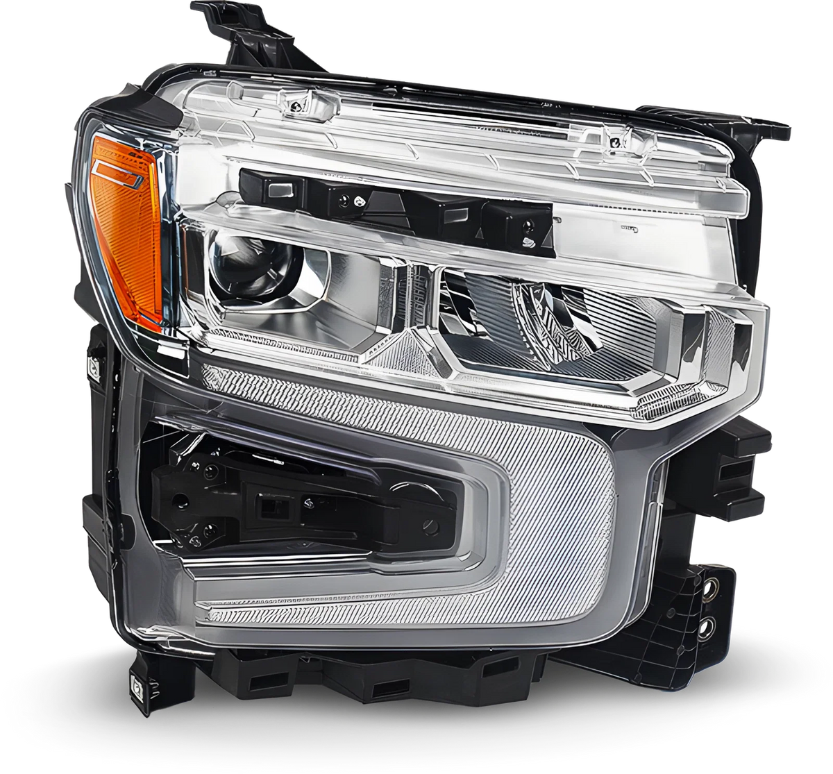 LED Headlight for Chevy Silverado 1500 LT/RST (2022–2026) Right, Chrome Bezel