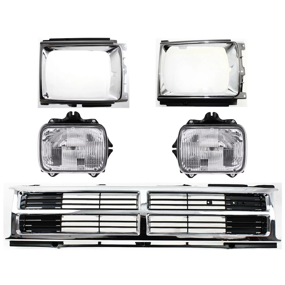 Halogen Headlight Set for Toyota 4Runner (1987–1989) Left & Right Side