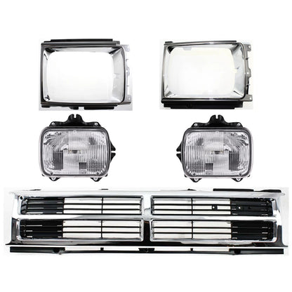 Halogen Headlight Set for Toyota 4Runner (1987–1989) Left & Right Side