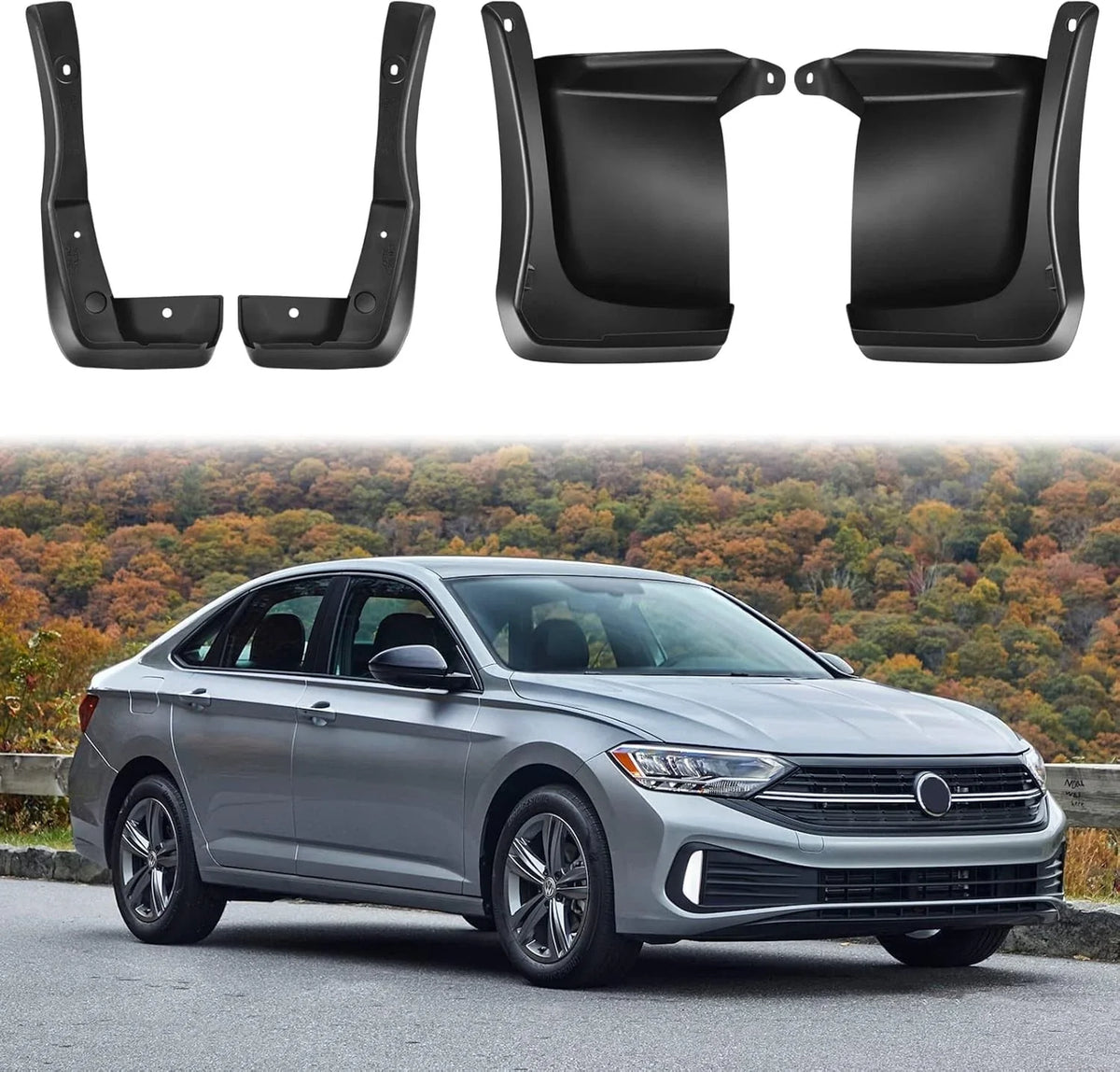 4PC Front and Rear Splash Guards for Honda Accord (2016–2017)