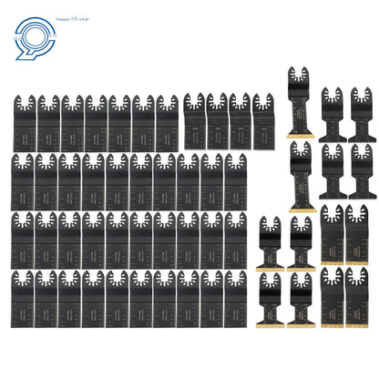 55 PCS Titanium Oscillating Saw Blades for Universal Multitool (Various)