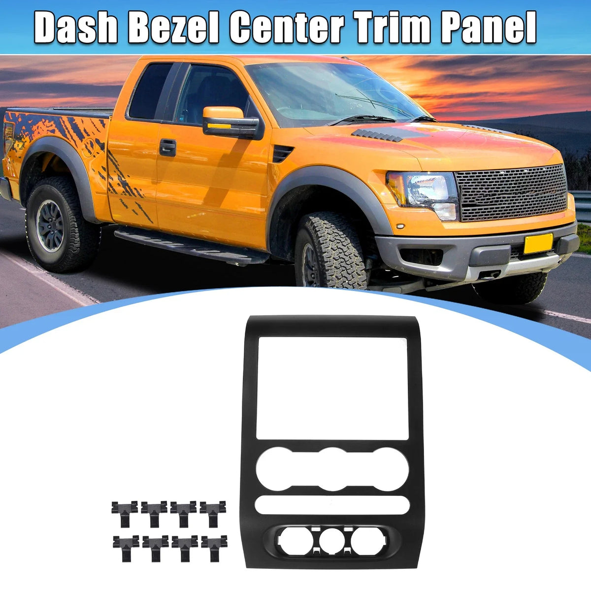 Dash Radio Bezel Center Trim Panel Cover for Ford F150 (2004–2008) 4L3Z1504302AAA