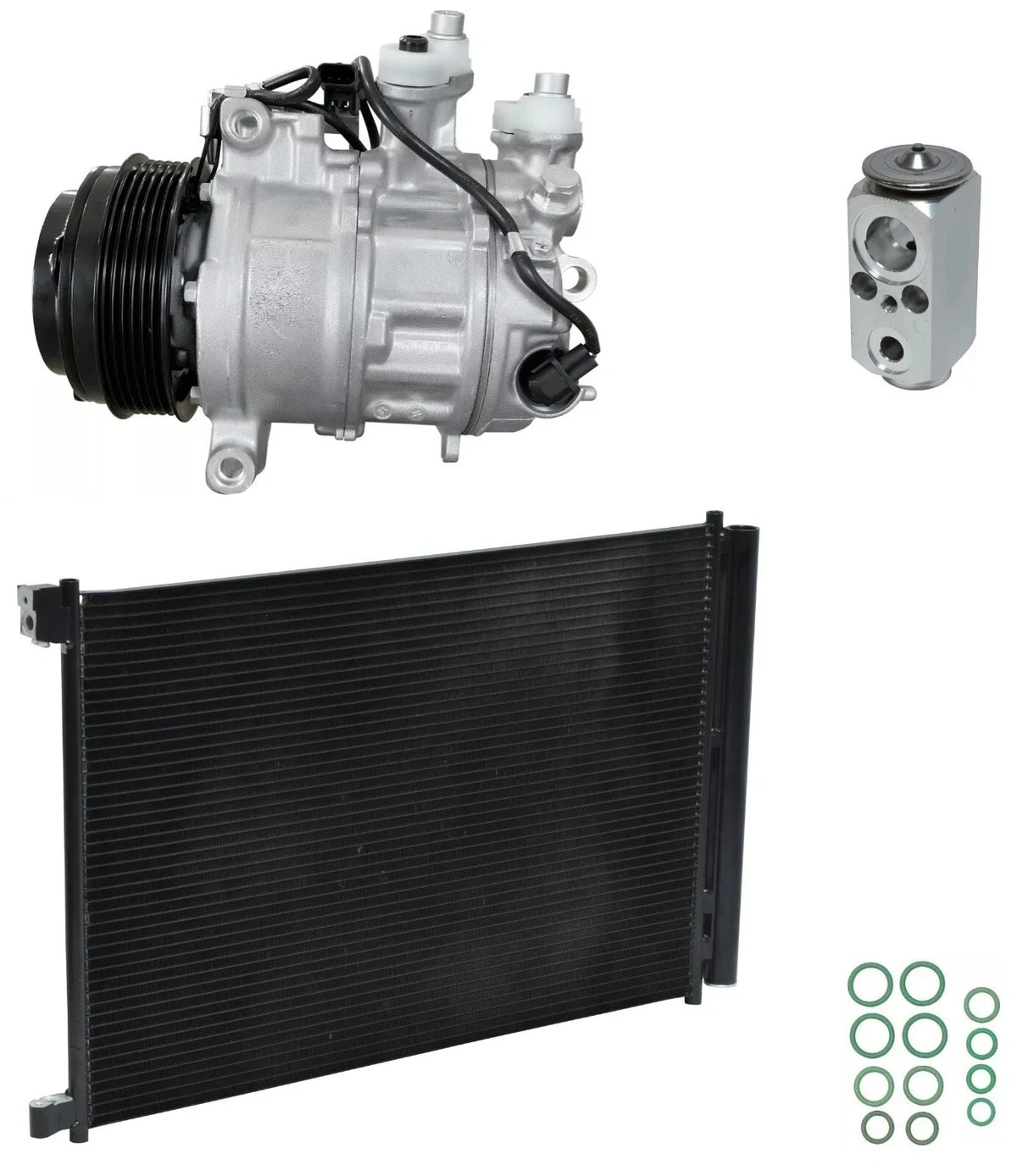 AC Compressor Kit With Condenser for Mercedes C300 2.0L (2016–2016)