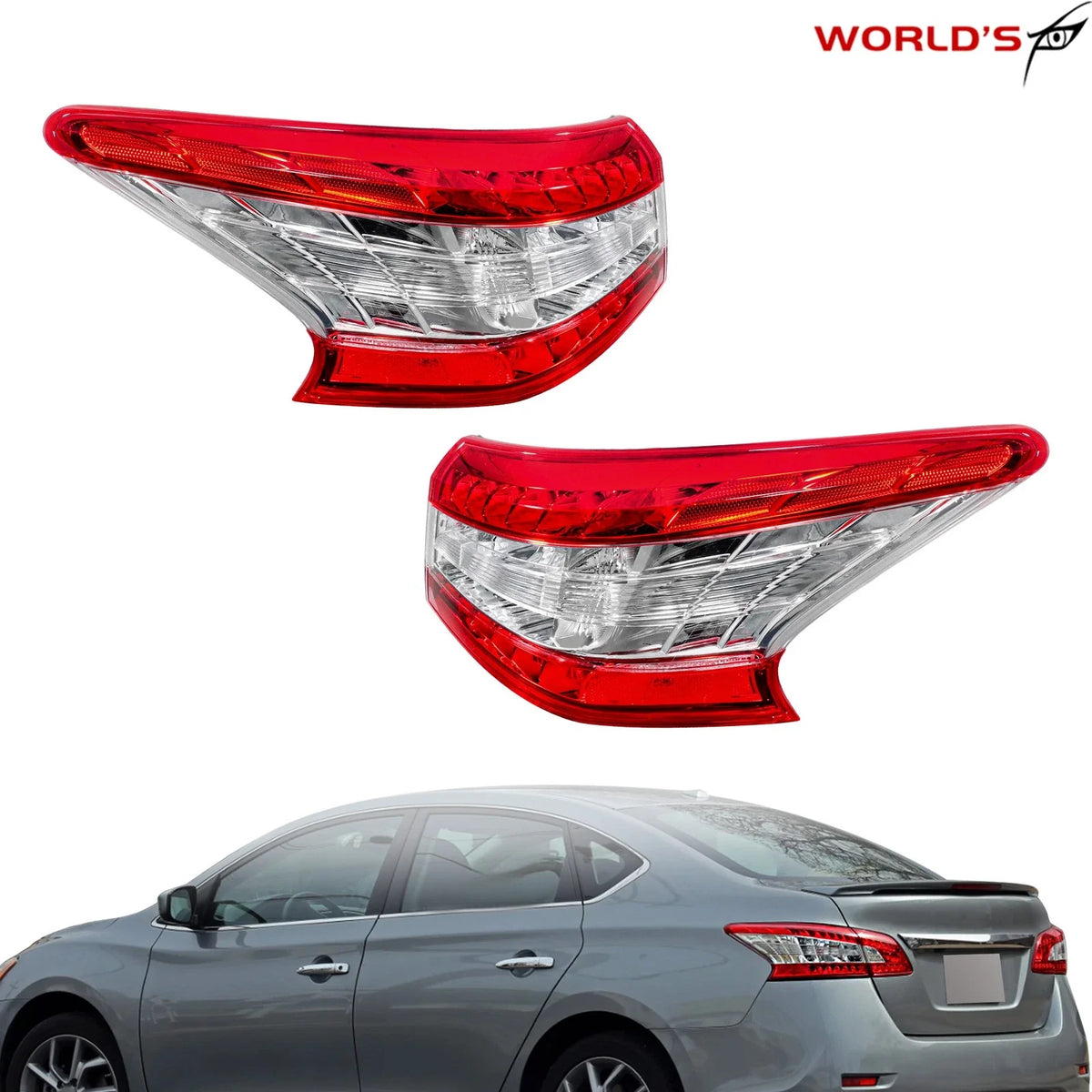 Set of 2 Tail Lights for Nissan Sentra (2013–2015)