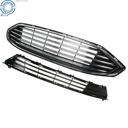 Front Bumper Grille Assembly Chrome for Ford Fusion (2017–2018)