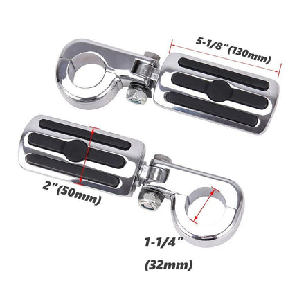 Footpegs for Harley Electra Road Glide, Chrome Highway Bar Mount