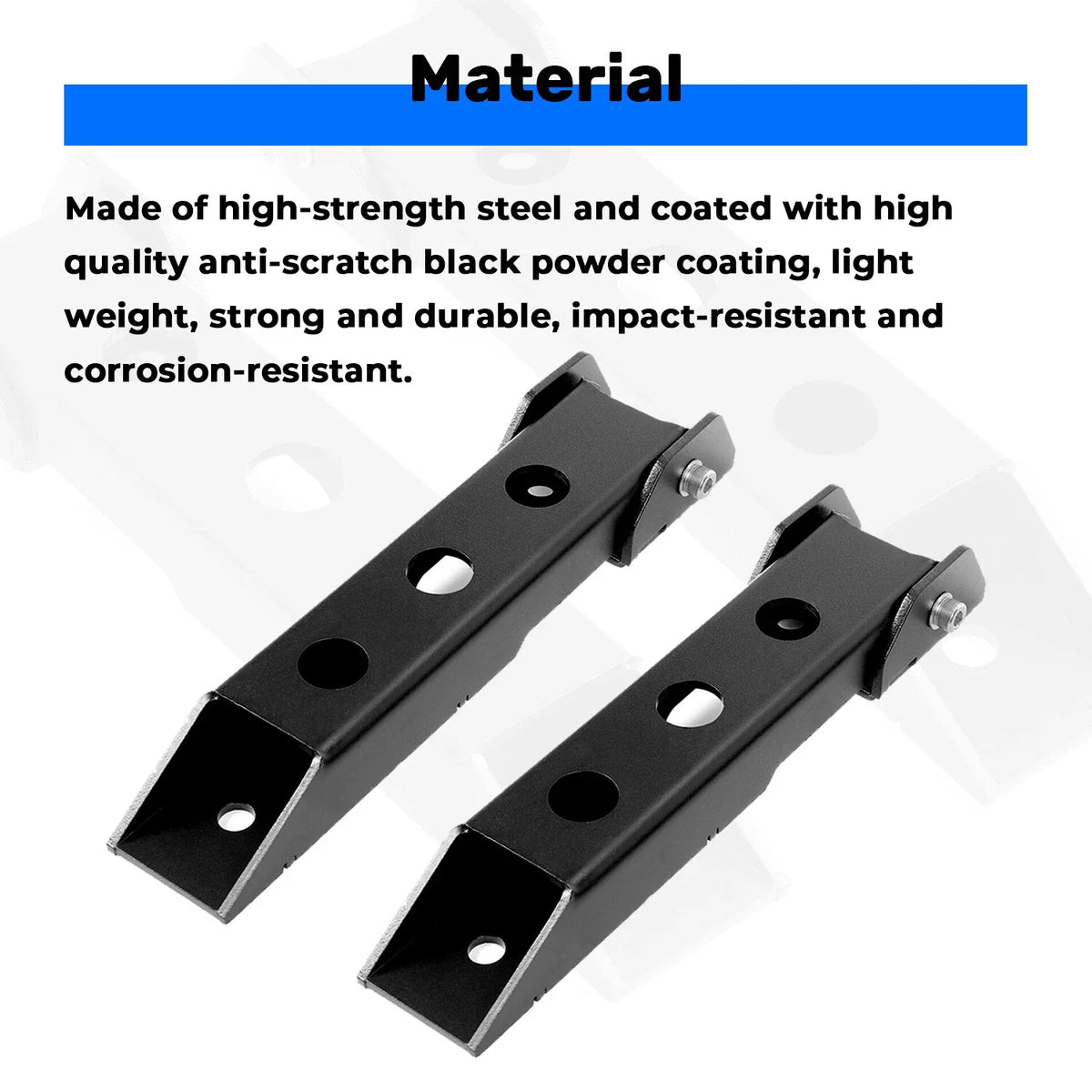Rear Tailgate Door Hinges - 2X Set for Jeep Wrangler JK (2007-2018)