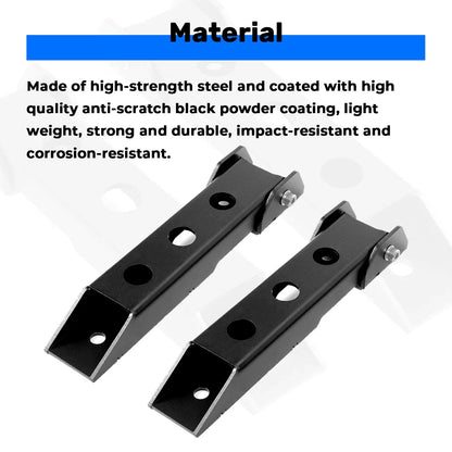Rear Tailgate Door Hinges - 2X Set for Jeep Wrangler JK (2007-2018)