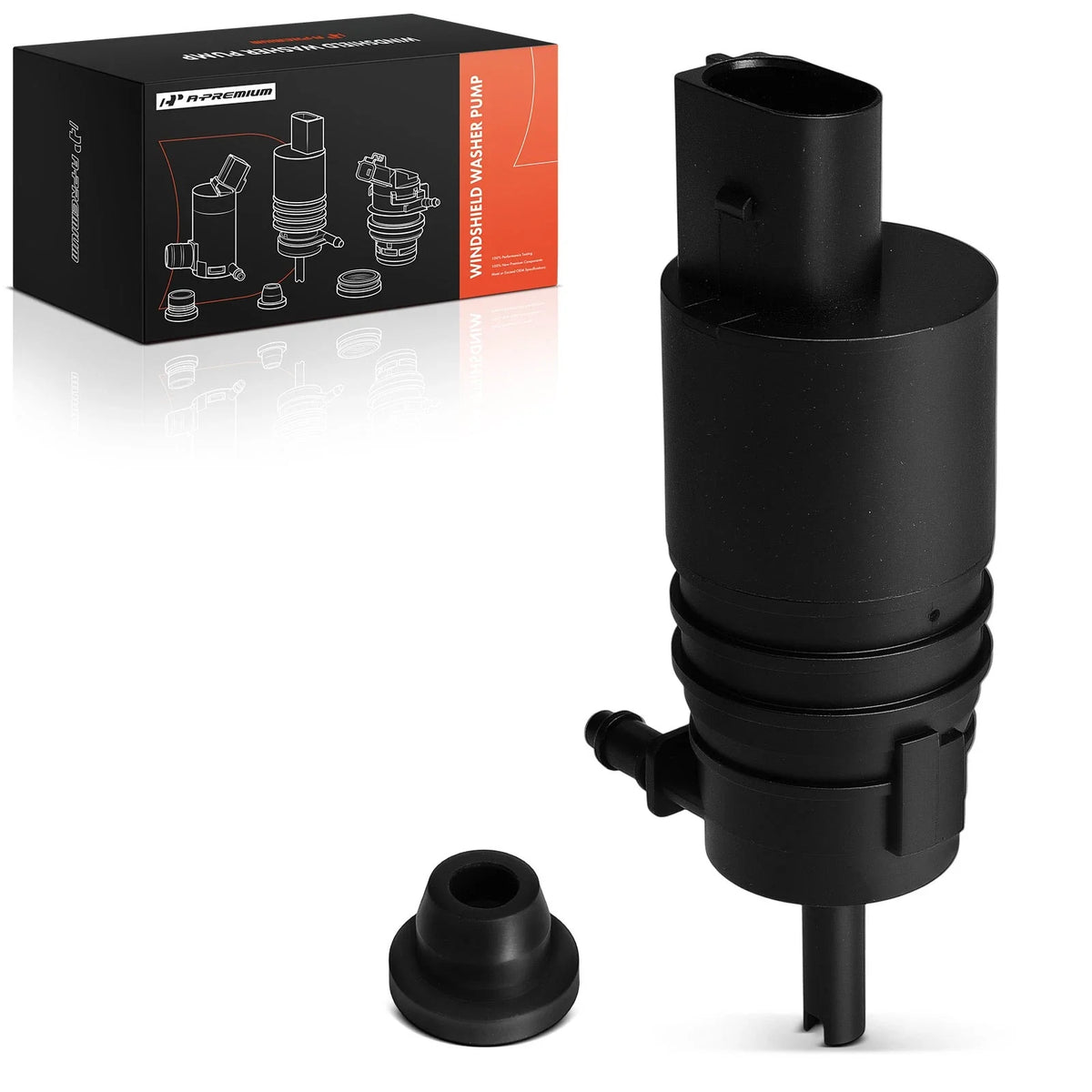 Windshield Washer Pump with Rubber Grommet for BMW Buick