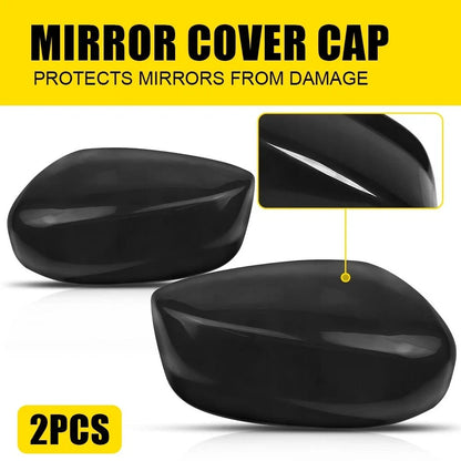 Rearview Side Mirror Caps Glossy Black for Honda Accord (08-12) LH+RH