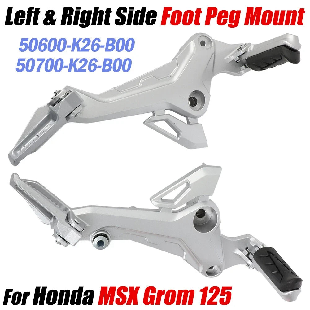 Foot Peg Mount Bracket Set for 2017–2020 Honda Grom 125