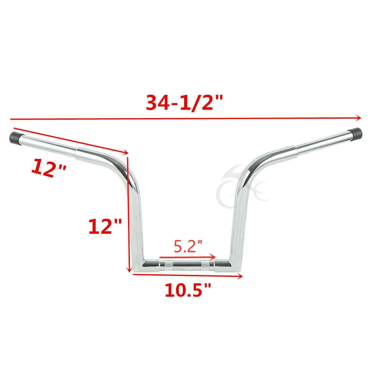 Custom Ape Hanger Handlebar for Harley Sportster XL (1-1/4", 12" Rise)