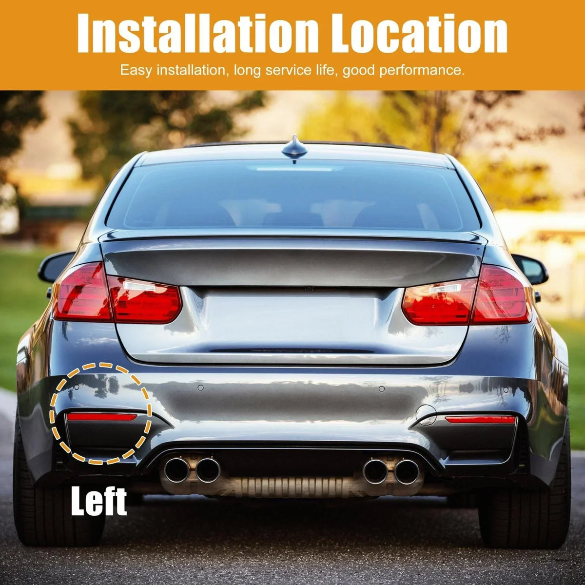 Left Side Rear Reflector Cover for BMW X3 (2015-2016)