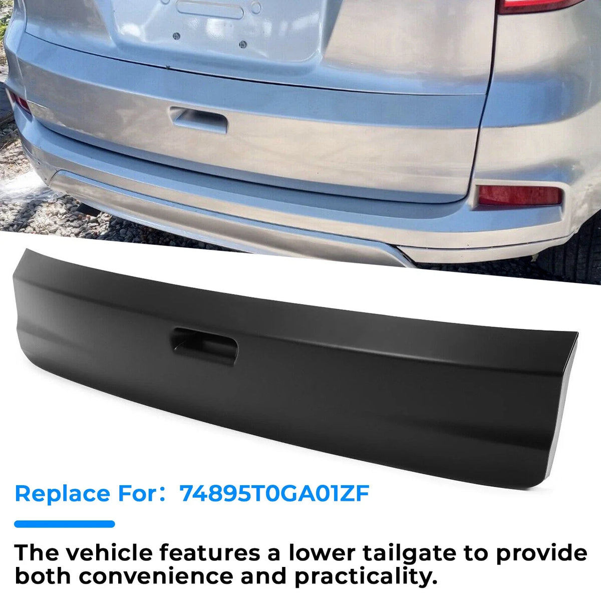 Lower Tailgate Molding Trim for Honda CR-V (2015–2016)