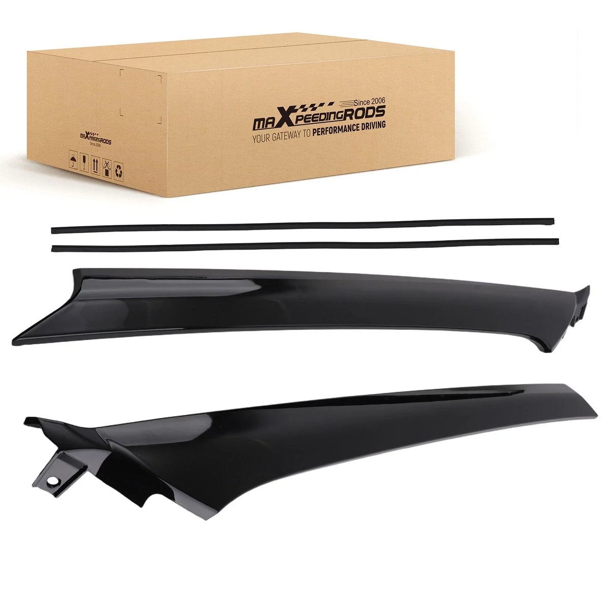 2X Front Windshield A Pillar Trim Molding for Range Rover Evoque (2012–2018)