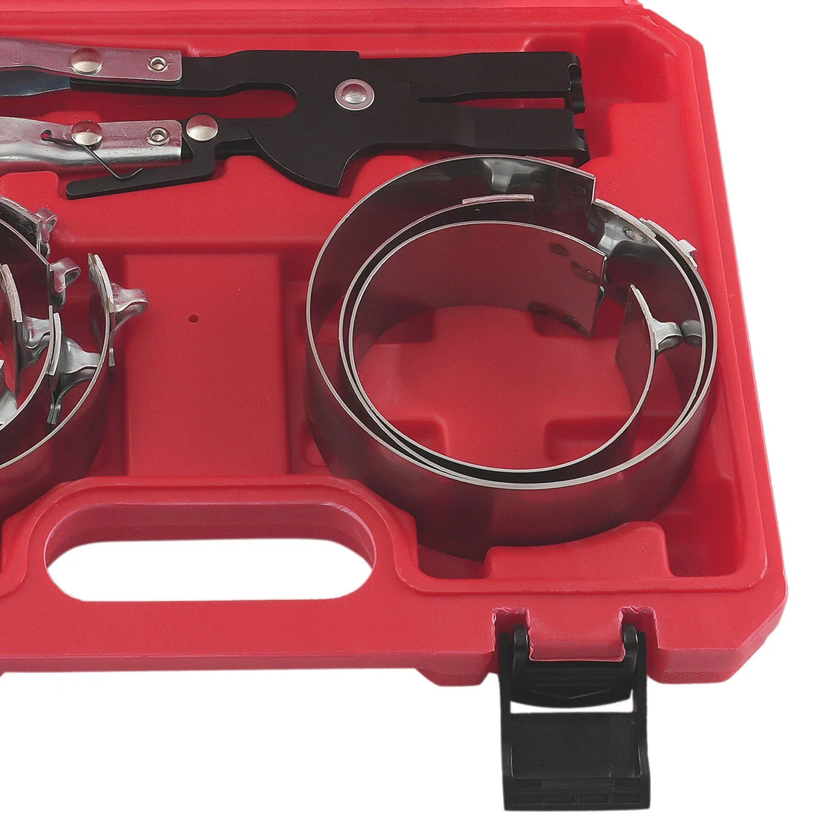 7-Piece Piston Ring Compressor Pliers Set for Auto Engine Service Kit (73-111mm)