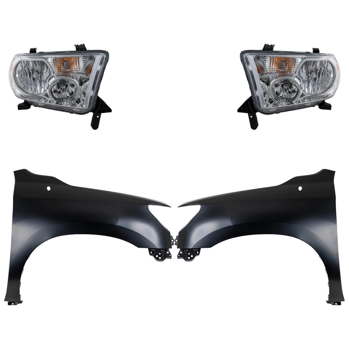 Headlight Kit for Toyota Tundra (2007–2013) Left Right Assembly Halogen CAPA