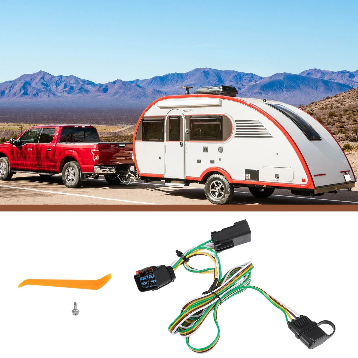 4-Pin Wiring Harness Kit for 2010 Dodge Ram 3500 Trailer