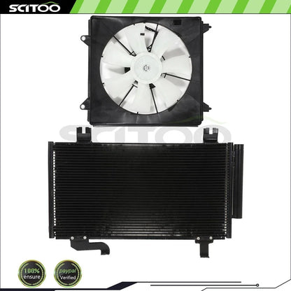 AC Condenser with Cooling Fan Assembly for Acura TSX (2009-2014)