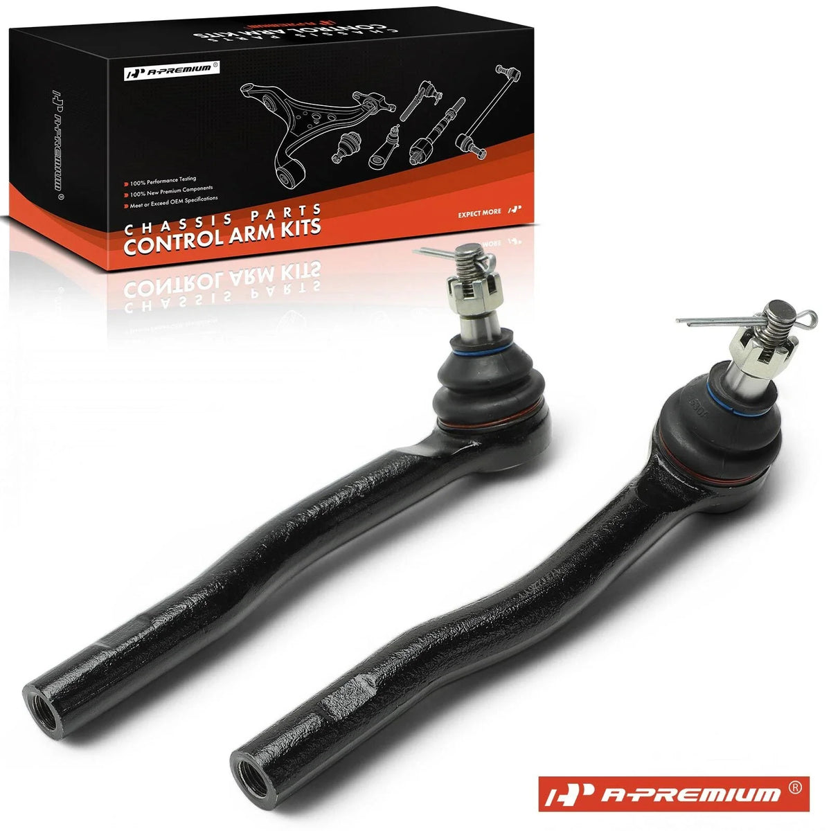 2X Front Outer Tie Rod End for Ford Ranger (2020–2023)