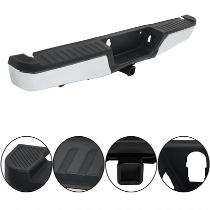 Max Tow Chrome Steel Rear Step Bumper Assembly for Ford F-150 (2015-2020)