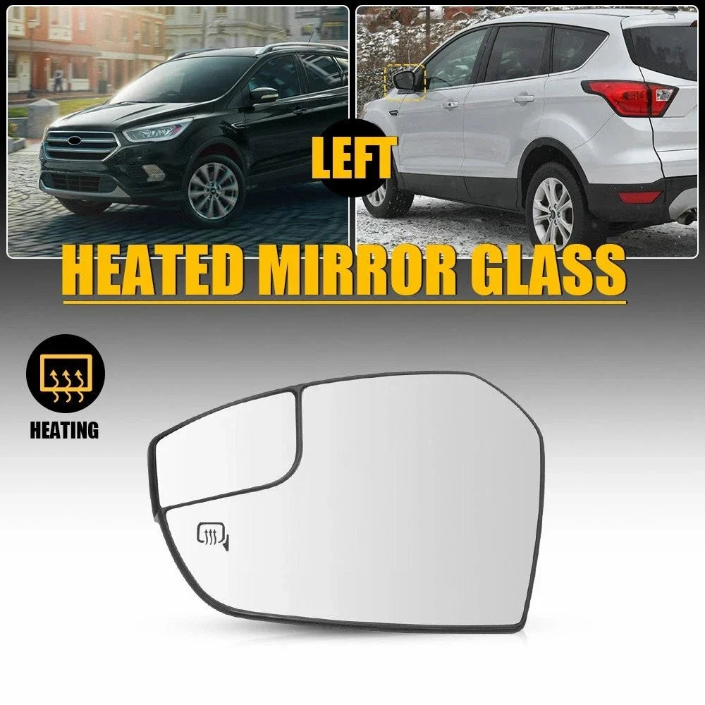 Driver Left Side Mirror Glass for Ford Escape (2017–2019) GJ5Z17K707G H