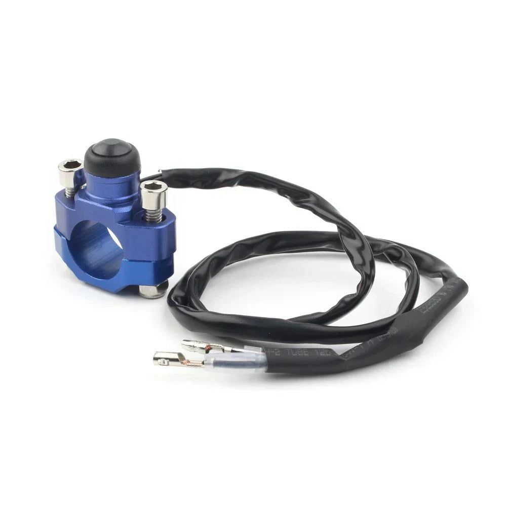 7/8" Handlebar Rotating Bar Clamp Start Stop Kill Switch Button
