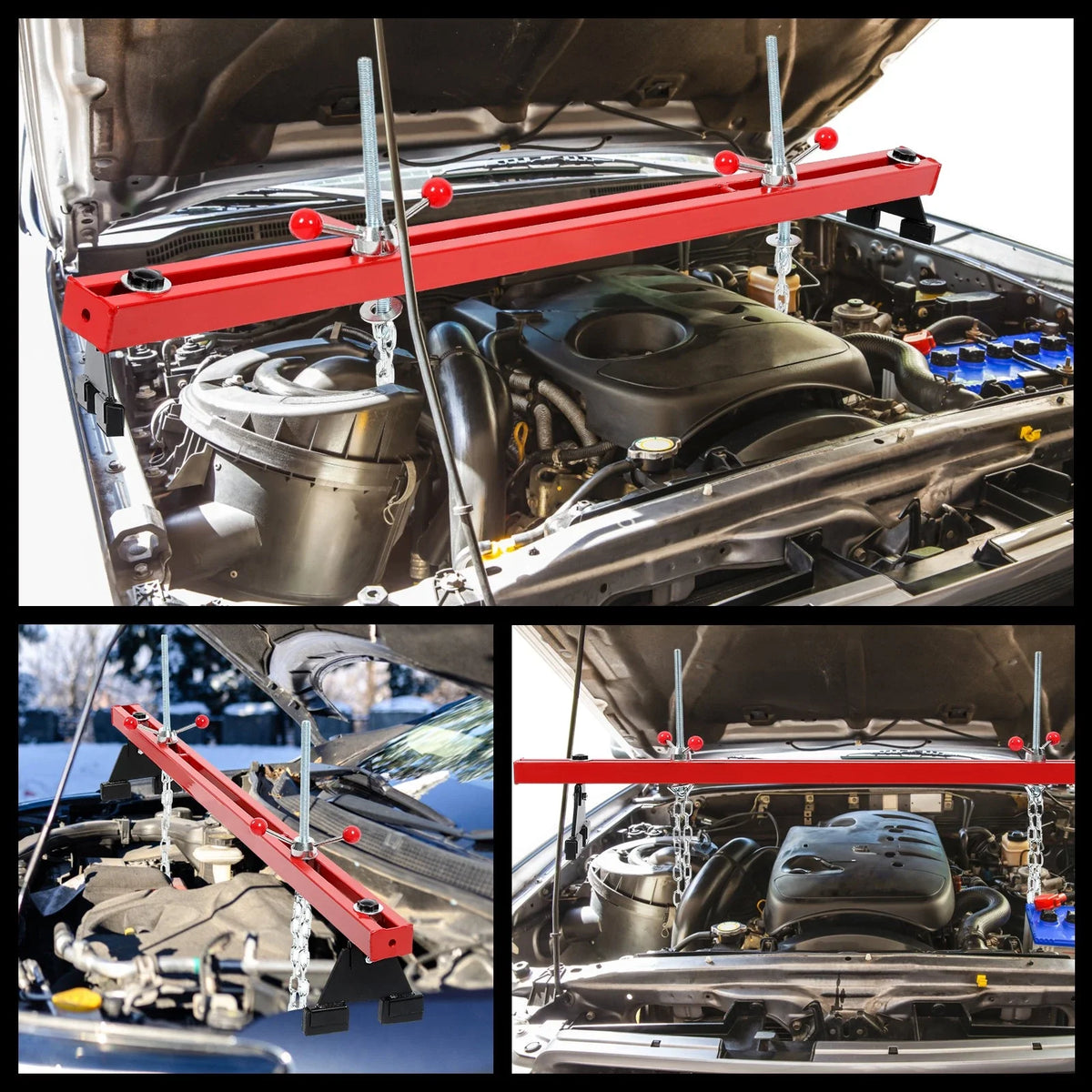 Dual Hook Engine Support Bar for Engine Load Leveler, 1100 Lbs