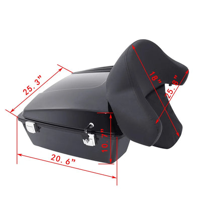 Trunk Backrest Mount Plate Chopped for Harley Street Glide 2009–2013
