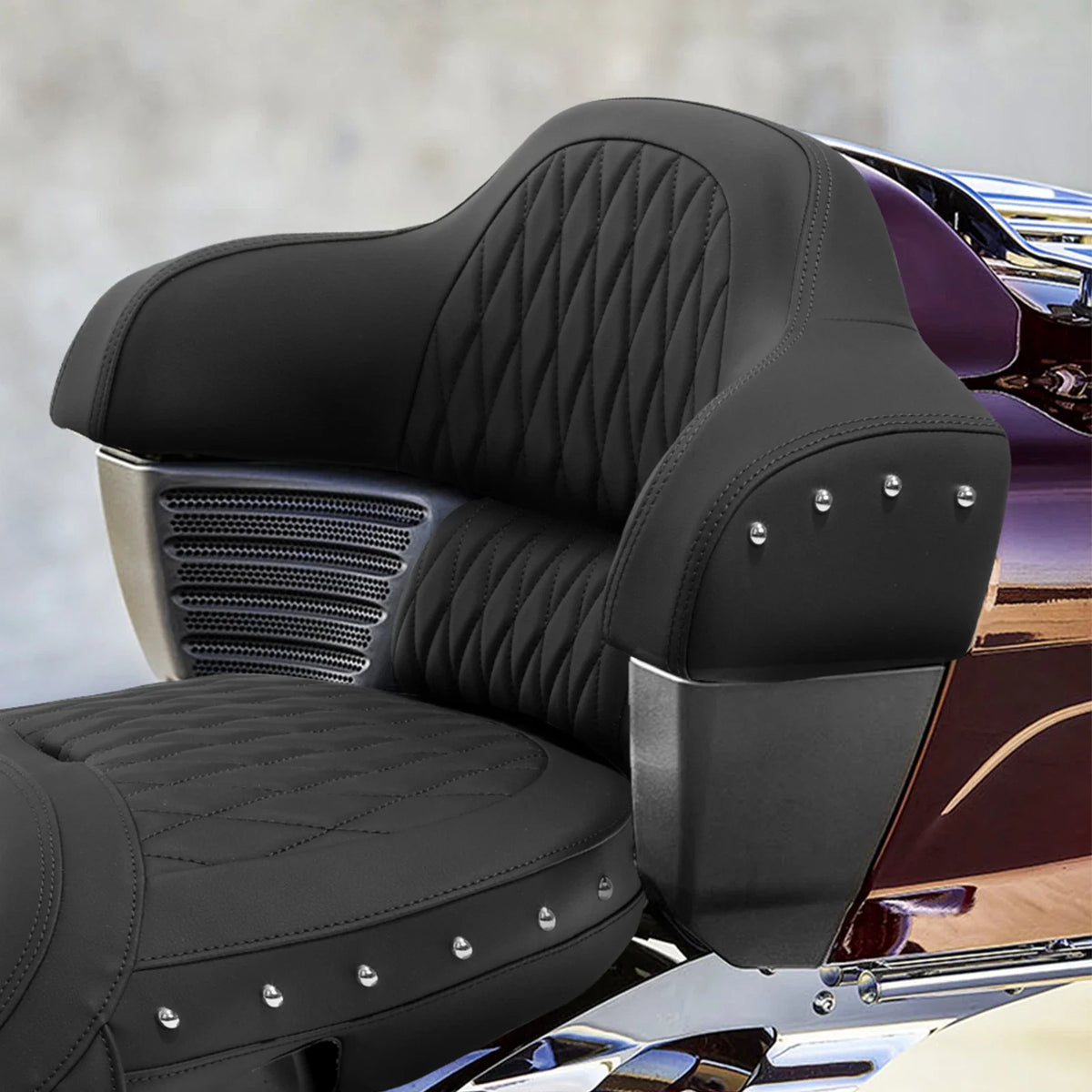 Backrest Pad for Trunk in Black - Indian Chieftain Roadmaster 2014–2025