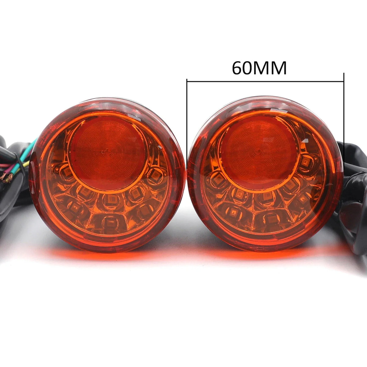 Amber LED Run Brake Turn Signal Indicator Light for Harley XL 883 1200 (1992–2017)